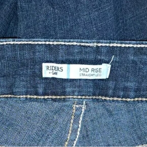 Riders By Lee Women's Size 16 Long Blue Jeans 36x32 - Picture 4 of 6